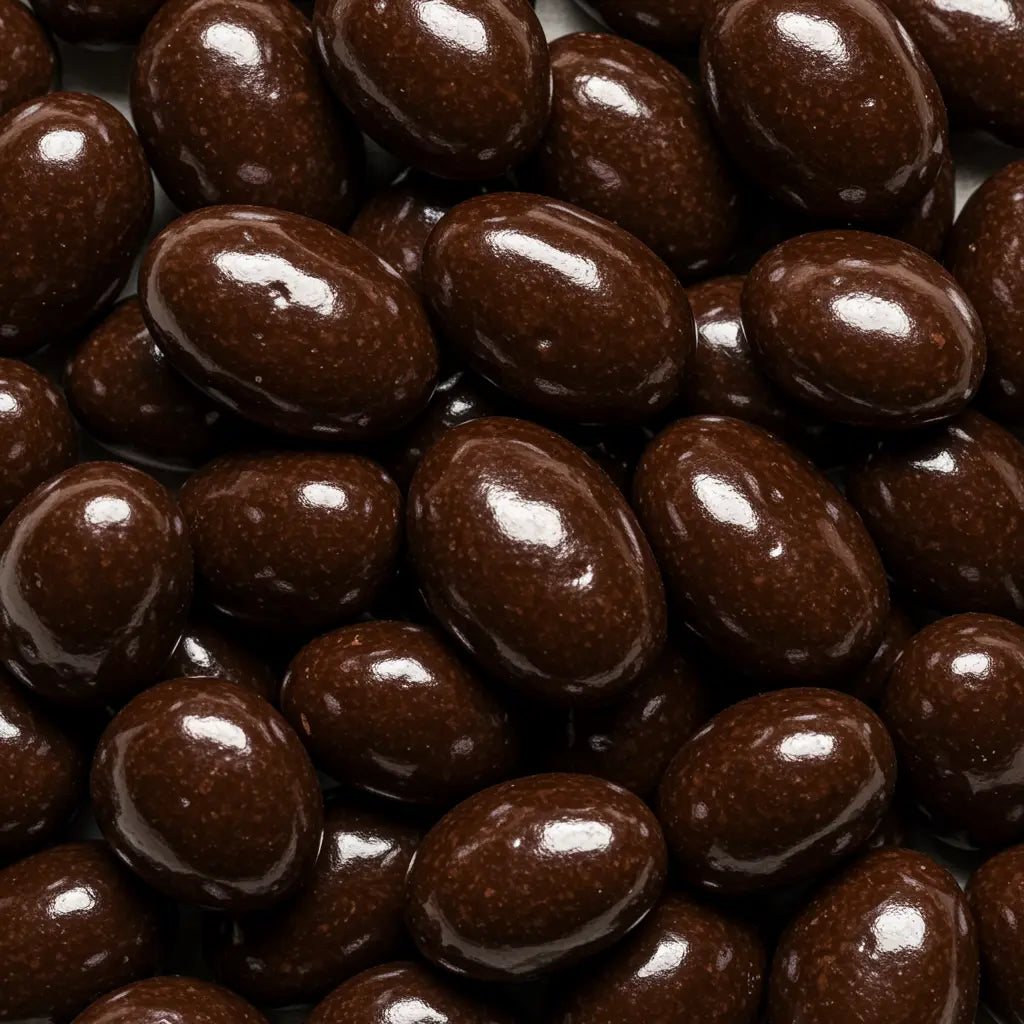 Almendras con chocolate negro 70%