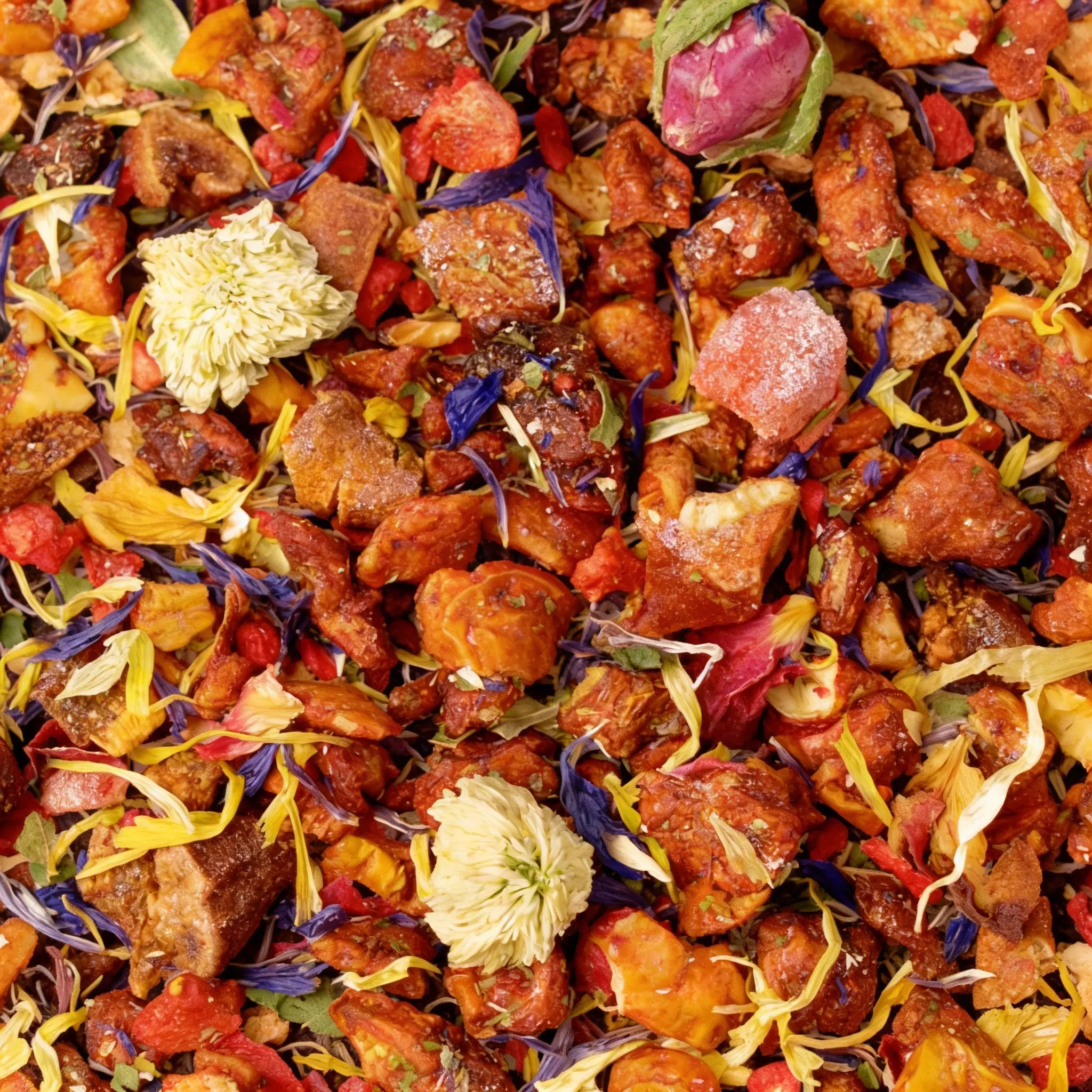 Infusión de frutas con flores