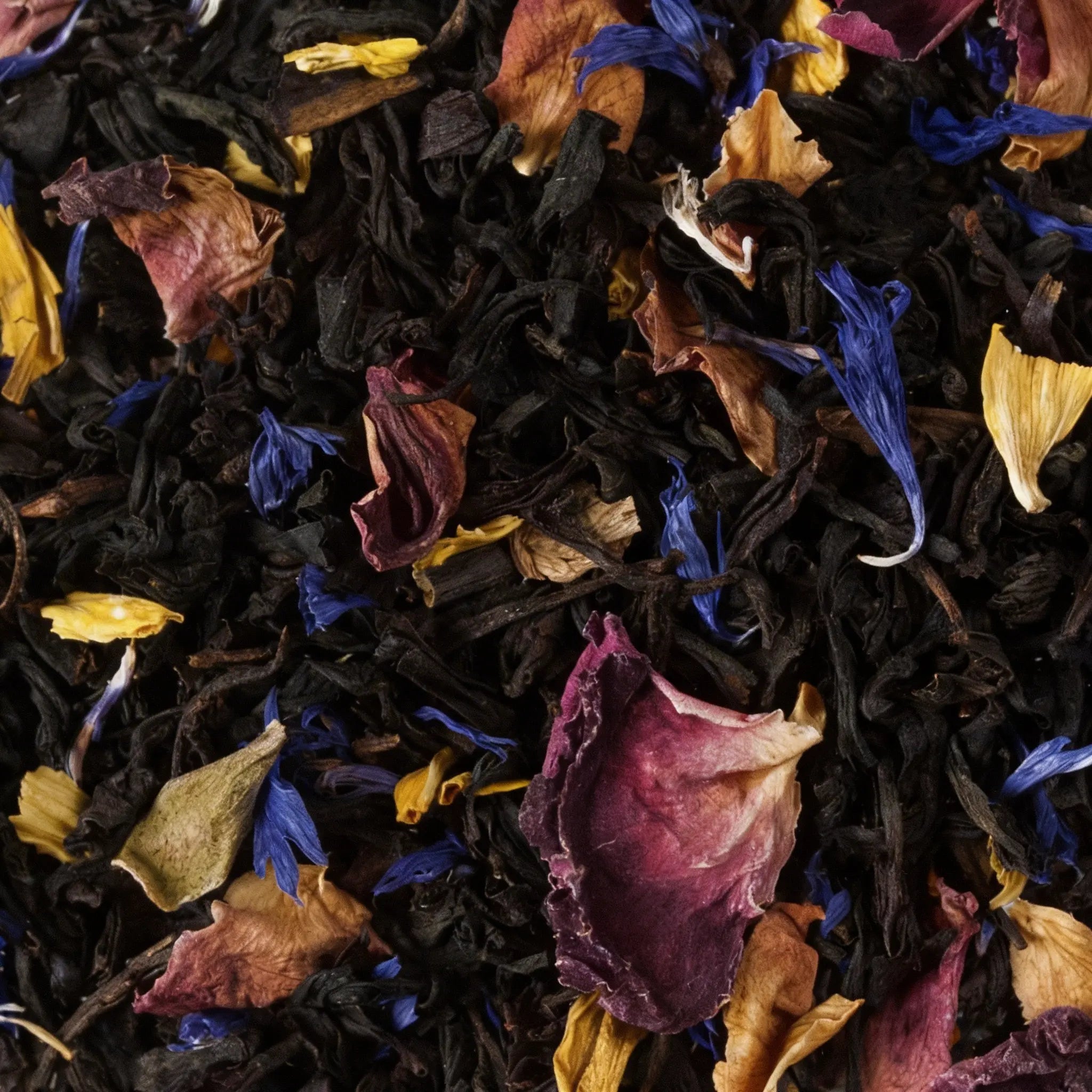 Té negro de flores