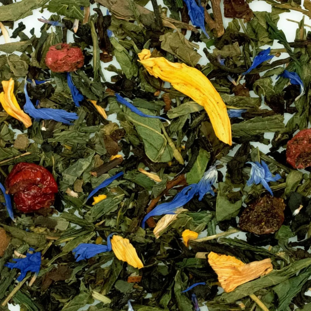 Té verde y negro con albaricoque
